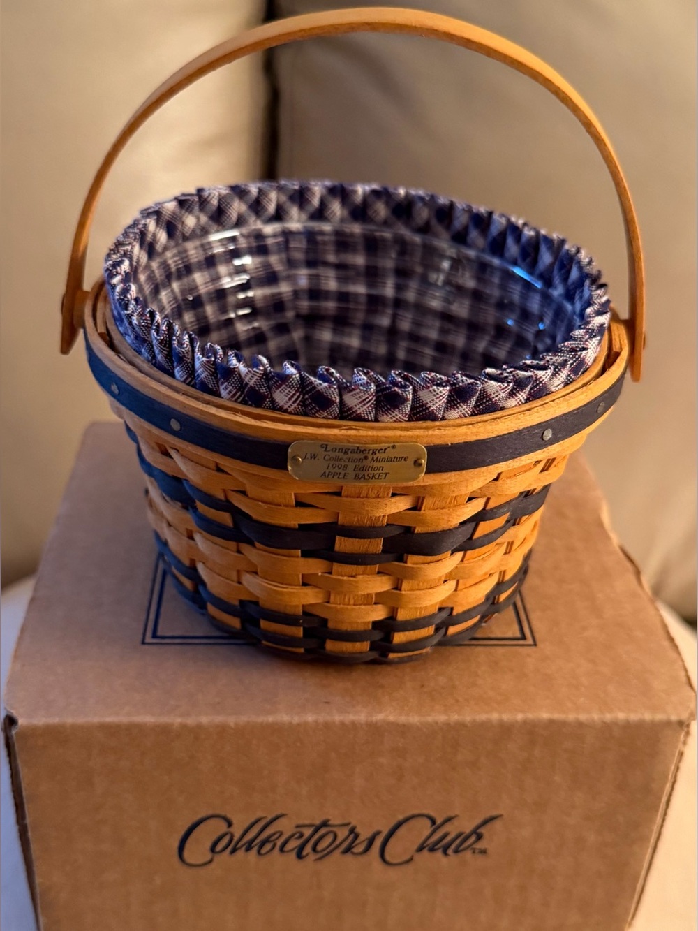 LONGABERGER CC JW MINIATURE APPLE BASKET SET